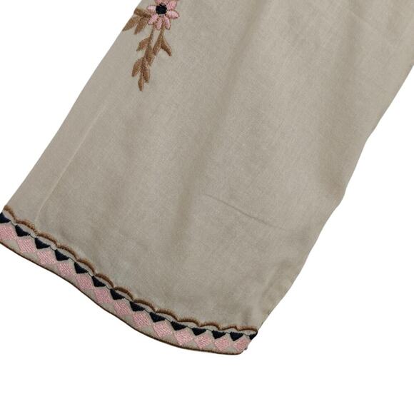 Aratta Silent Journey Valentina Embroidered Tunic Top Coverup XS Floral Boho NWT - Picture 8 of 16